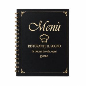 Menù ristorante spiralato